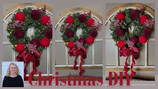 EASY ELEGANT CHRISTMAS 🎄WREATH TUTORIAL - CHRISTMAS CRAFTS | DIY 🎄WALL/DOOR DECOR NEW TREND 2025