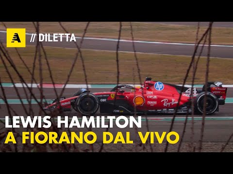 FORMULA 1. LEWIS HAMILTON in pista a FIORANO con la FERRARI DAL VIVO