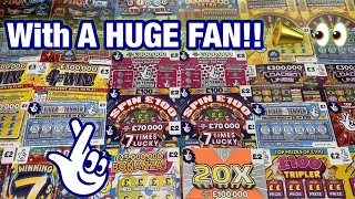 Scratchcards from The National Lottery © (570) With A HUGE FAN!!