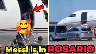Messi arrives in Argentina to spend the holidays with his family
