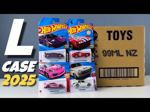 Unboxing Hot Wheels 2025 - L Case!
