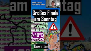 🌡️ALLZEITREKORDE WACKELN! ÜBER 40°C am WOCHENENDE - ICON sieht 43°C im OSTEN - Große UNWETTERGEFAHR