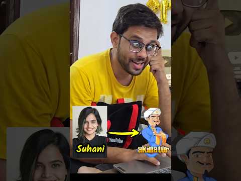 Guessing Suhani in Akinator #playing