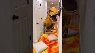 Dinosaur Chased Over Lava! 🔥
