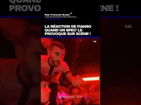 La réaction de Fianso quand un spectateur le provoque sur scène !