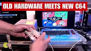 THE C64U: It just performs! Old hardware works, loading games via WI-FI, looking inside!