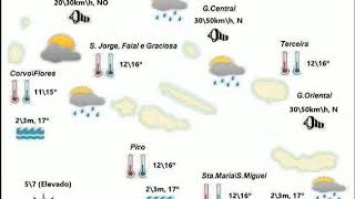 Previsão para Quarta, 4 de Abril, Açores