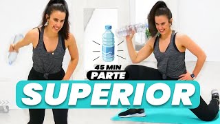 ¡BRAZOS Y HOMBROS DE ACERO en 45 MINUTOS! 💪 Rutina Intensa con Mancuernas para Tonificar