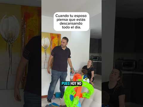 ¡Yo pensé que mi esposa no hacía nada en la casa!… #comedy #comedia #parejas #latoxica #humor
