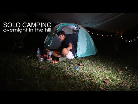 Solo Camping Dengar Suara Malam Alami | ASMR