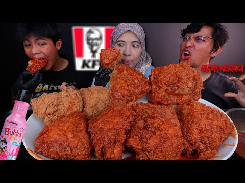 PEDES LVL20 [ABAMZOLA TERCIDUK?] CHALLENGE AYAM GORENG PEDES MANDI SAUS SAMYANG ALA TANBOYKUN | ASMR