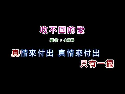 (演唱版)黃乙玲-收不回的愛(DIY卡拉OK字幕)