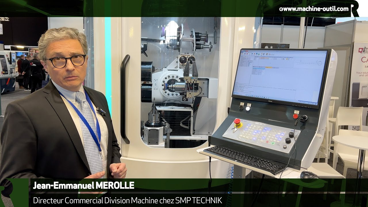 Affûteuse 5 axes avec IA qui reconnaît automatiquement le type d'outils