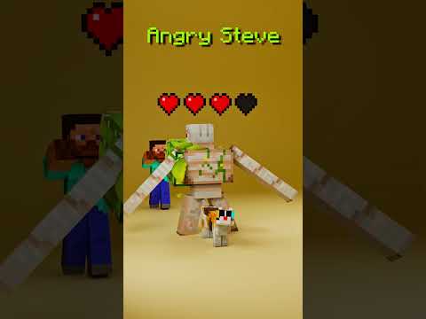 Iron Golem and Cat 3D Simulation ๐โโฌ๐