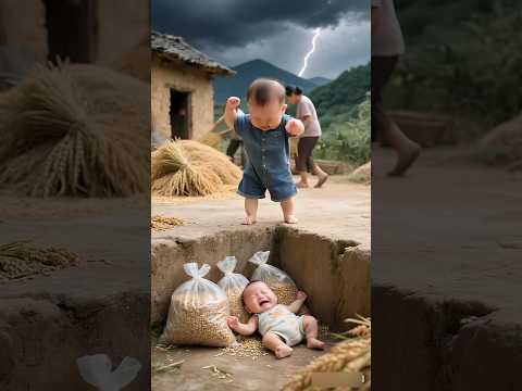 Cute Baby Saving Crying Baby | Au animated Short | Viral Reels #reels