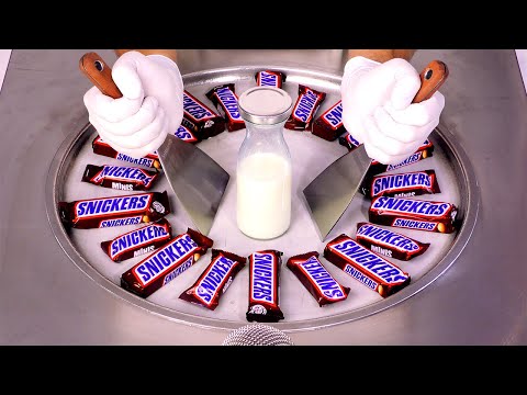 Massive Snickers Ice Cream Rolls Challenge | Yummy & Good (ASMR)