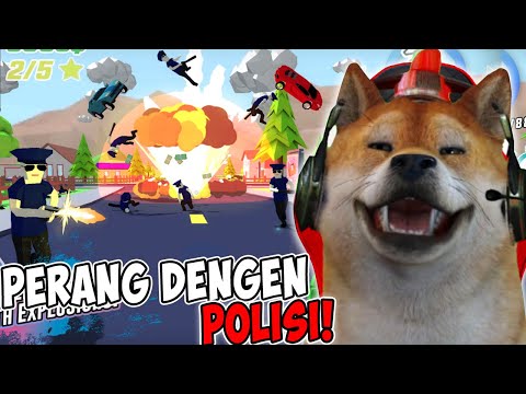 BORONG SEMUA SENJATA!! LANGSUNG PERANG DENGAN POLISI! - Dude Theft Wars #5