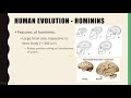 Evolutionary Changes in Hominins