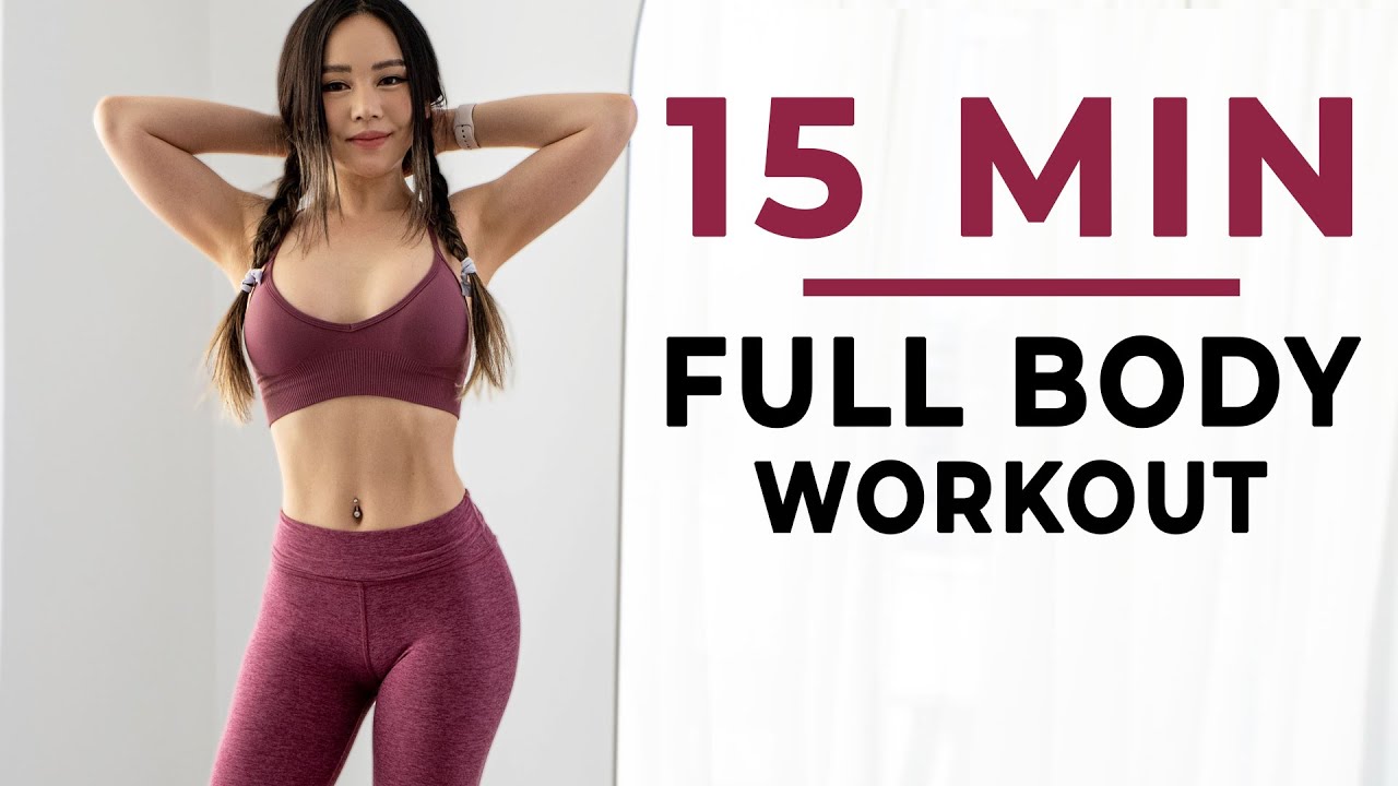 15 Min Full Body Workout Home Routine with Dumbbells