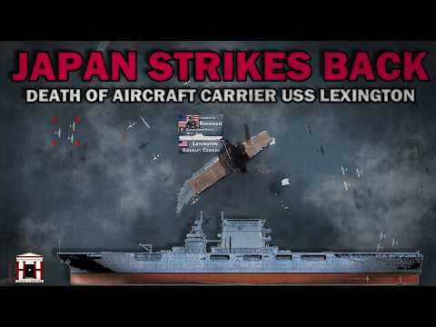 Japan's Attack on U.S. Carriers Yorktown & Lexington: The Battle of the Coral Sea, 1942 - Animated