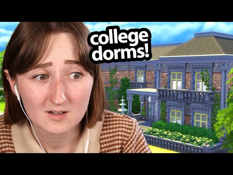 building university housing in the sims! (Streamed 9/12/24)