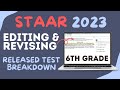 Navigating the STAAR 2023 6th Grade ELA Test: Revising & Editing Insights