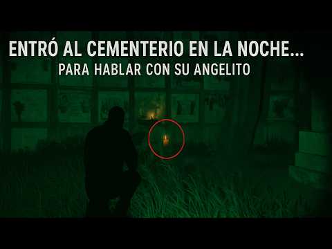 Entró al cementerio en la noche… para hablar con su angelito