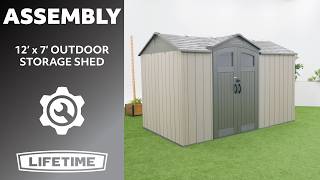 Lifetime 12' x 7' Outdoor Storage Shed | Lifetime Assembly Video