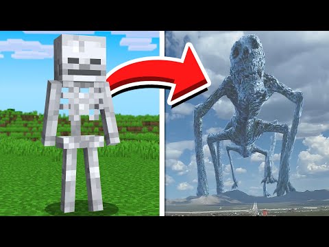 Mobs do Minecraft CAPTURADOS NA VIDA REAL