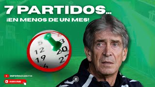 Mes DECISIVO para el REAL BETIS: SIETE PARTIDOS en menos de un MES