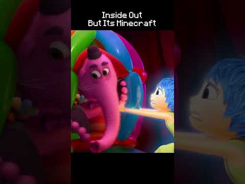 Joy is Quiet But Its Minecraft ๐คซ #insideout