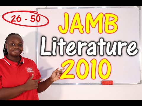 JAMB CBT Literature in English 2010 Past Questions 26 - 50