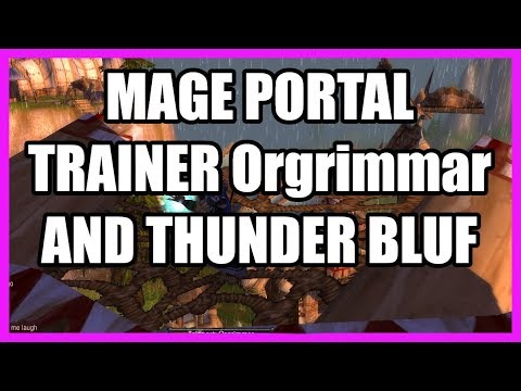 Gamer : Wow Classic Mage Portal Trainers Thunder Bluf...