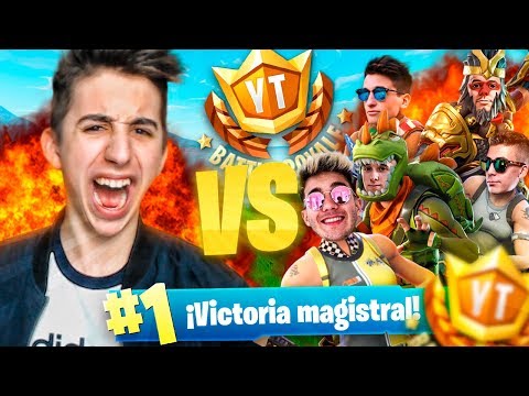 MI VICTORIA en el TORNEO DE YOUTUBERS (y SUS REACCIONES)!! FORTNITE: Battle Royale