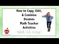 Desmos Activity Editing and Sharing