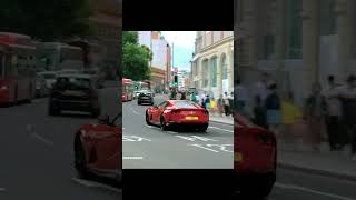 2 LAMBO 2 FERRARI 🔥 #supercar