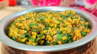 राजस्थानी दाना मेथी और पालक की सब्जी 👌 Dana Methi Palak Ki Sabji | Rajasthani Recipe 
