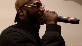 Oschino performs Down to Long at Omillio Sparks album listening party. #reunion 