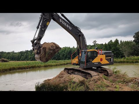 6 Acre Pond: Island Removal Day!