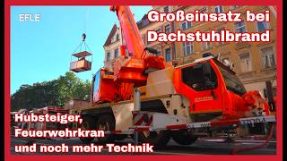 ⚠️FAST 24 STUNDEN LÖSCHEINSATZ🔥Dachstuhlbrand in Leipzig-Connewitz🚒Feuerwehr rückt mit Kran an⚠️