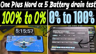 One Plus Nord CE 5 Extreme 100% to 0% Battery drain test With BGMI! | Results is Shocking Must Watch