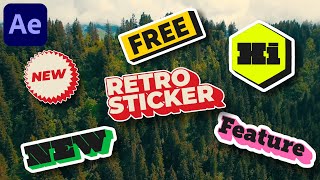 Animated Stickers in After Effects - After Effects Tutorial | No Plugins