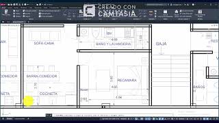 Plano con Medidas de 1 Departamento para Renta