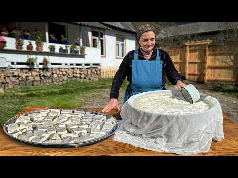 Peaceful Life in Azerbaijan: Cheesemaking and Traditional Mill Bread!