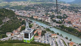 Fahrt mit der Seilbahn nach Trient - Funicolare Trento Sardagna