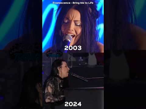 Evanescence - Bring Me to Life 2003 vs 2024 #evanescence #bringmetolife #musicarock #fyp #parati