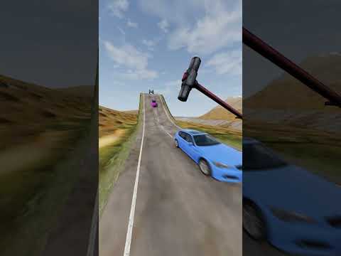 Small to Giant Cars vs Hammer #100
