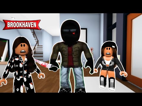 ASSASSINO INVADIU NOSSA CASA / Historinha RP Roblox Brookhaven