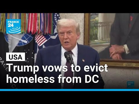 YouTube video thumbnail: Trump Vows to Evict Homeless From Washington DC 