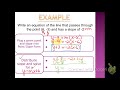 Writing Linear Equations in Point-Slope Form